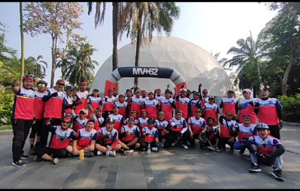 Komunitas Sepeda MV+62 Minivelo Indonesia Gobar di Ajang Philips Clean Urban Run and Ride 2023