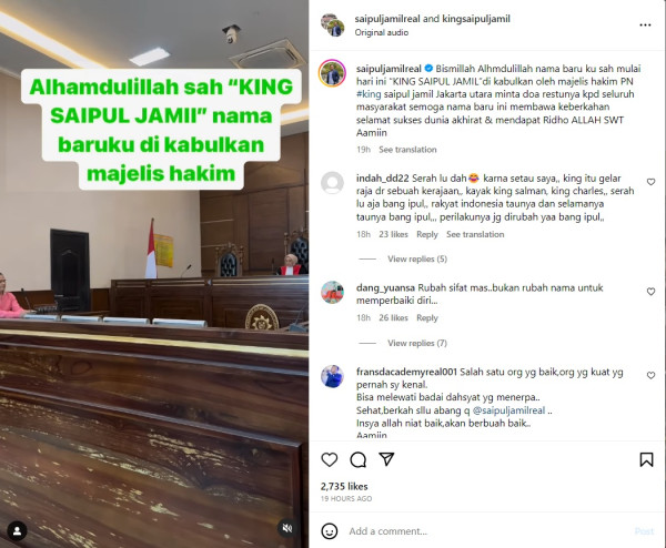 Saipul Jamil Umumkan Ganti Nama: Semoga Membawa Keberkahan