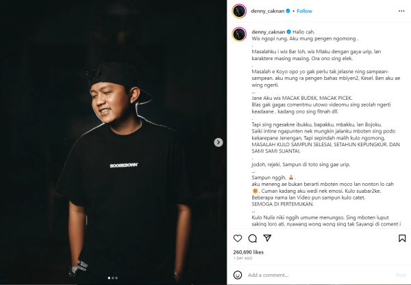Denny Caknan Ogah Dikaitkan dengan Happy Asmara Lagi: Masalahku Sudah Selesai