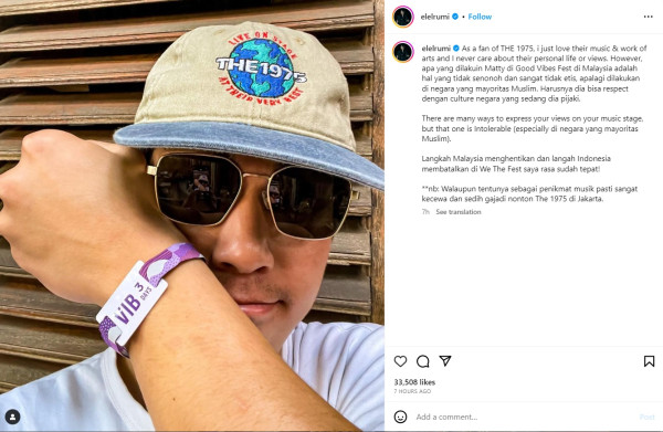 Penampilan The 1975 di Malaysia Dikecam, El Rumi Salahkan Matty Healy