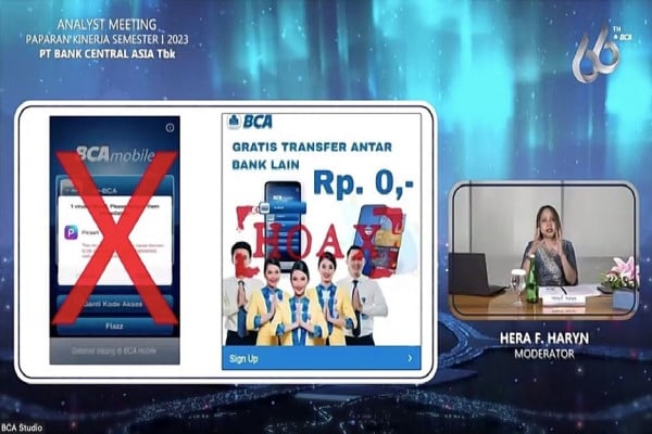 Pastikan Pop Up Virus Mobile Banking Hoaks, Bos BCA: Kreasi yang Menakut-nakuti