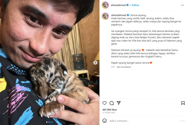 Alshad Ahmad Didesak Kembalikan Harimau Peliharaannya Dikembalikan ke Hutan