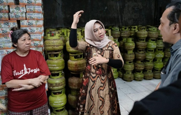 Sidak Elpiji Melon, Wali Kota Mojokerto Pastikan Stok Aman