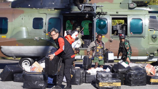 Kemensos Pastikan Bantuan Logistik 17,1 Ton Sudah Diterima Masyarakat Terdampak Kekeringan di Puncak Jaya, Papua Tengah