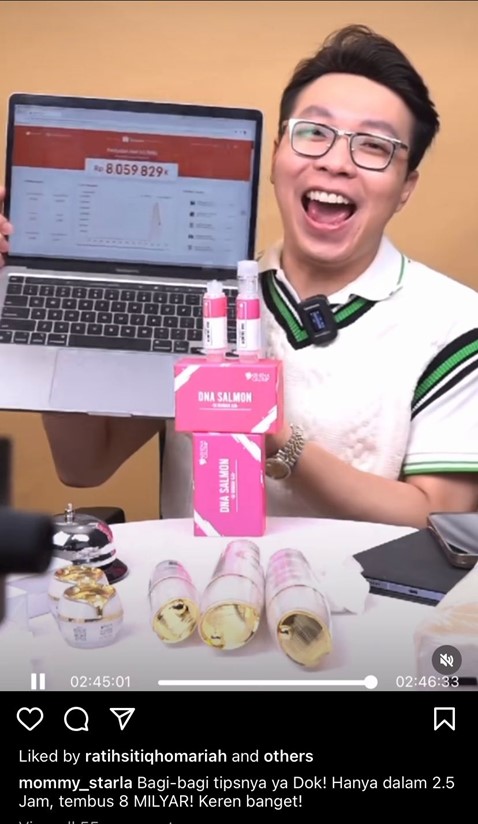 Puji dr. Richard Lee Raih Omzet Rp8 M dalam 2,5 Jam di Shopee Live, Inara Rusli Minta Tipsnya