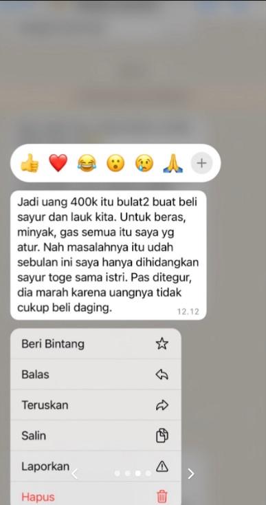 Viral! Suami Beri Istri Uang Rp400 Ribu Sebulan tapi Malah Kesal Dimasakin Sayur Tauge
