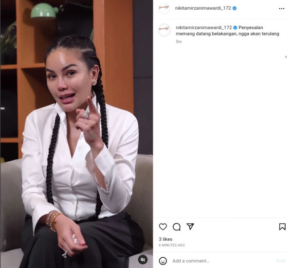 Postingannya Viral, Klarifikasi Nikita Mirzani Menyesal Tidak dari Dulu Gandeng Shopee Live Biar Makin Cuan