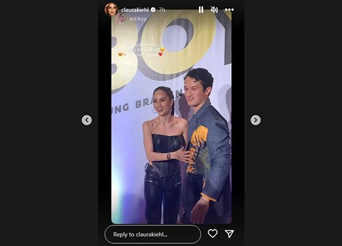 Hadiri Gala Premiere Catatan Si Boy, Cinta Laura Antusias Lihat Akting Arya Vasco sang Pacar