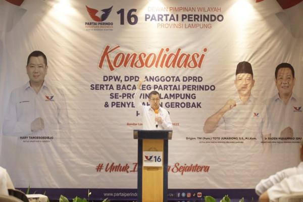 Pimpin Langsung Kondolidasi di Lampung, Ini Pesan HT untuk Kader dan Bacaleg Perindo