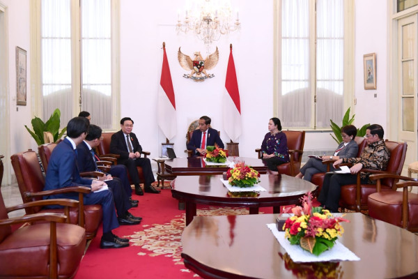 Presiden Jokowi Terima Kunjungan Kehormatan Ketua Parlemen Thailand, Malaysia, dan Laos