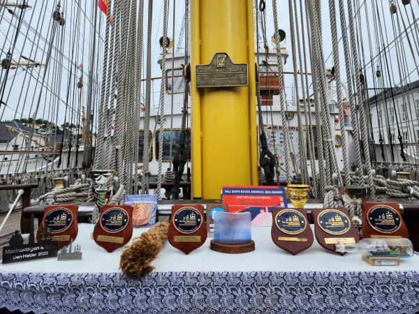 Selamat! Satgas Kartika Jala Krida Borong 4 Trofi di Tall Ship Race 2023
