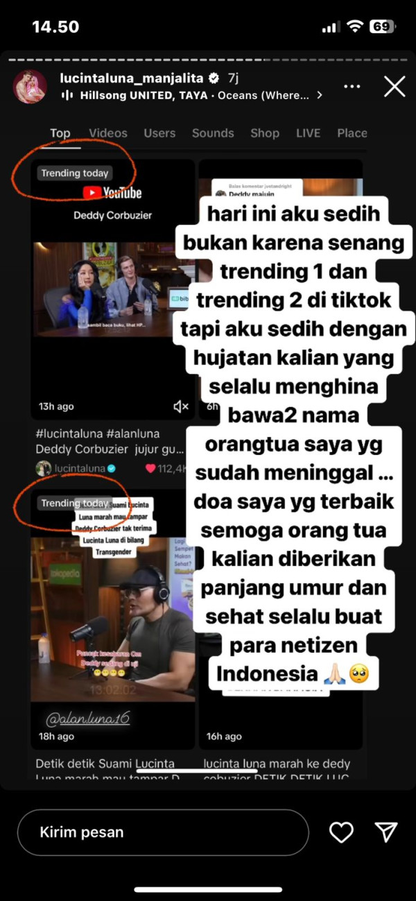 Lucinta Luna Merasa Dijebak Deddy Corbuzier di Podcast: Puas Lo Om!