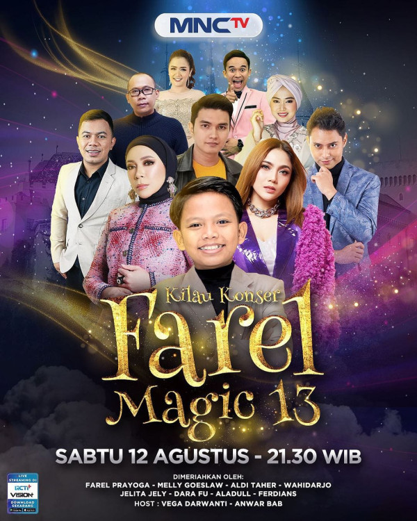 Saksikan Konser Kilau Musik Spesial Farel Magic 13 di MNCTV