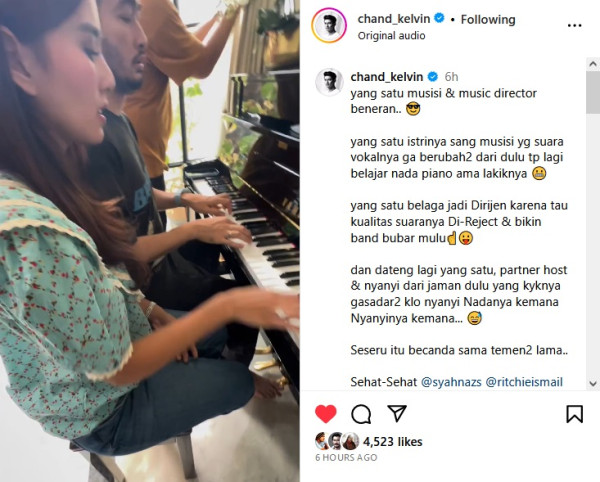 Syahnaz Sadiqah dan Jeje Govinda Ketahuan Tampil Mesra Lagi, Diunggah Chand Kelvin