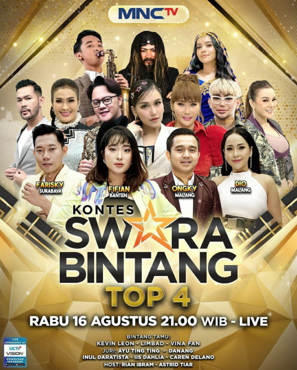 Top 4 Siap Tampil Memukau di Panggung Kontes Swara Bintang