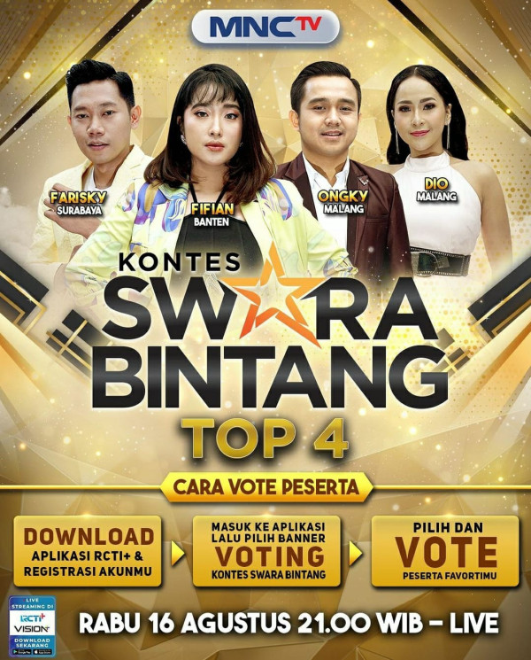 Malam Ini! Top 4 Hadirkan Kolaborasi Spesial di Kontes Swara Bintang