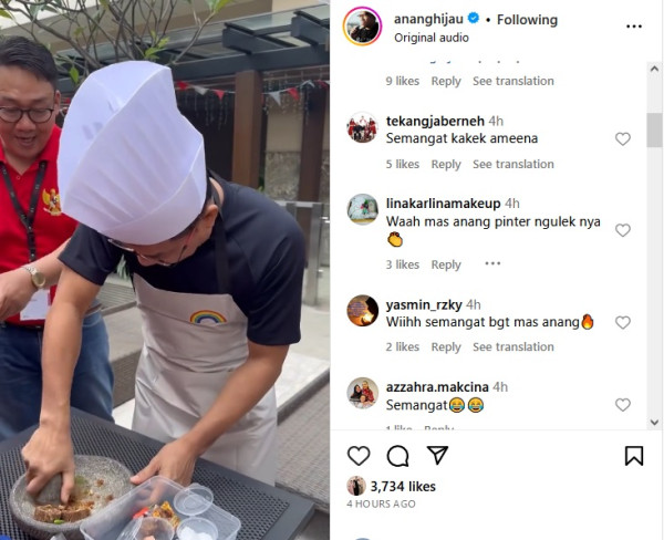 Anang Hermansyah Juara 1 Lomba Ngulek, Netizen: The Best