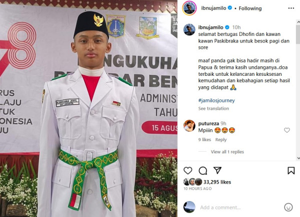 Ibnu Jamil Tidak Bisa Saksikan sang Anak Jadi Paskibraka HUT ke-78 RI, Kenapa?