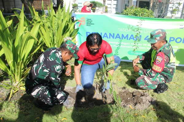 Meriahkan HUT ke-78 RI, ASDP Gelar Aksi Tanam 4.050 Bibit Pohon di Seluruh Cabang