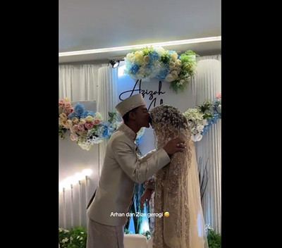 Pratama Arhan Grogi saat Cium Kening Azizah Salsha