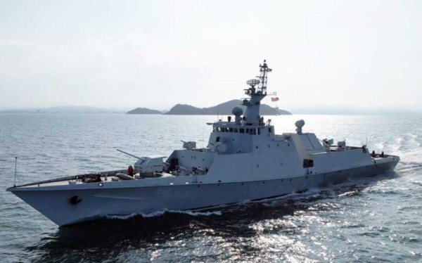 Korea Utara Pamer Kapal Korvet Baru Amnok, Bersenjata Rudal Jelajah Nuklir Hwasal