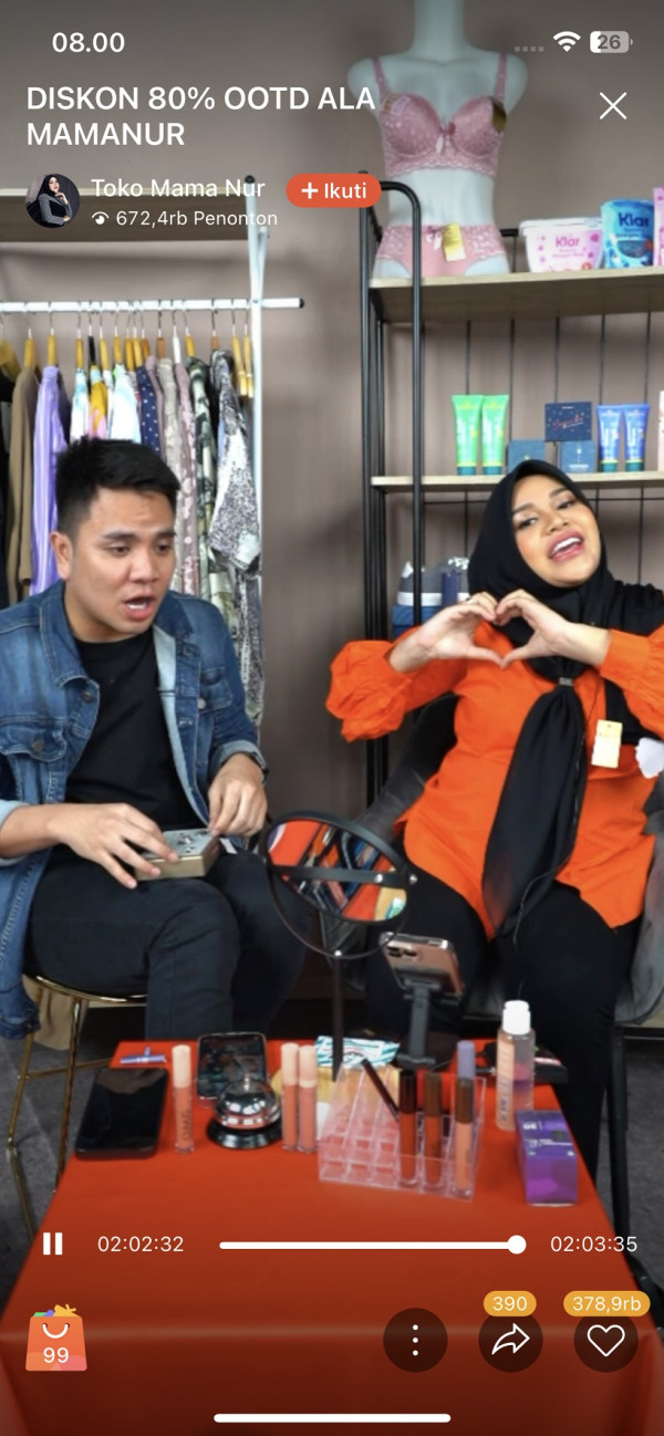 Perdana Live Streaming di Shopee Live, Aurel Hermansyah Langsung DiBanjiri Lebih dari 3.000 Pesanan