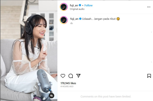 Fuji Klarifikasi Hanya Mau Sebar Info Pindah Lapak ke Shopee Live karena Banyak Diskon!