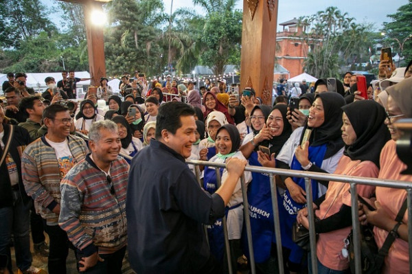 Menteri BUMN Erick Thohir Hadiri Pesta Rakyat Simpedes BRI