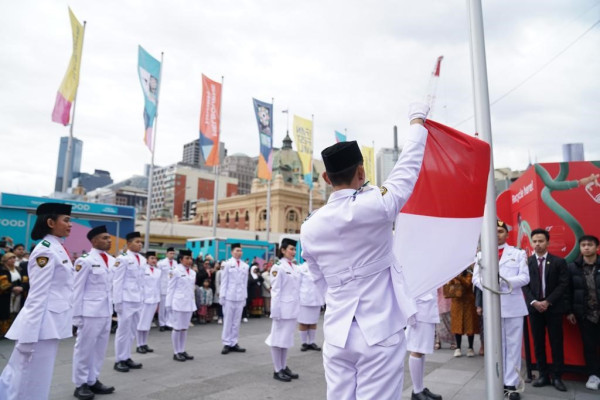 Anak Papua Kibarkan Merah Putih di Melbourne
