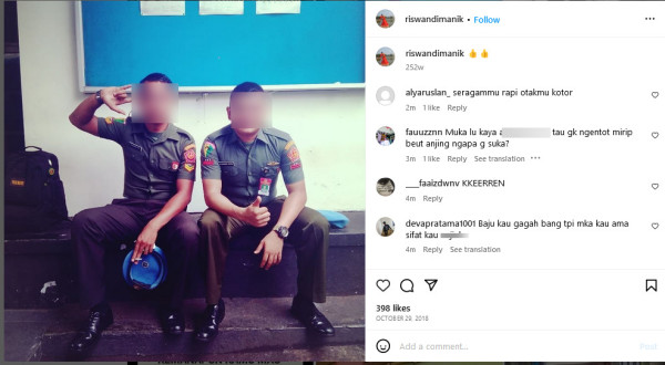 Pemuda Aceh Tewas Dianiaya Oknum Paspampres, IG Riswandimanik Digeruduk Netizen dengan Ragam Umpatan