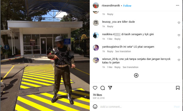 Pemuda Aceh Tewas Dianiaya Oknum Paspampres, IG Riswandimanik Digeruduk Netizen dengan Ragam Umpatan