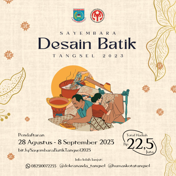 Pemkot Tangsel Gelar Sayembara Desain Batik Berhadiah Puluhan Juta