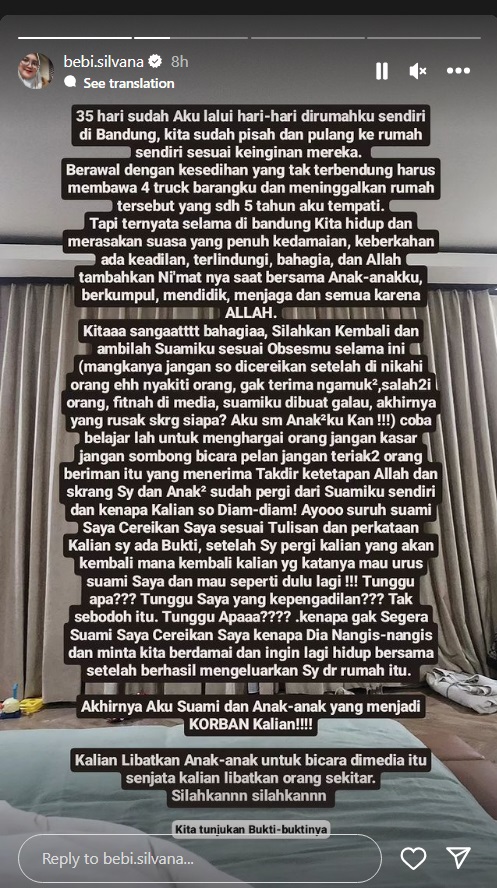 Bebi Silvana Istri Opick Pergi dari Rumah: Ambillah Suamiku