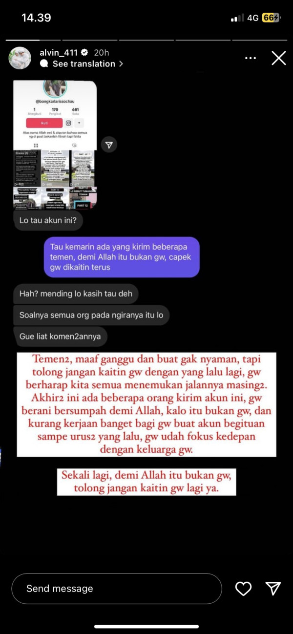 Larissa Chou Akan Menikah dengan Ikram Rosadi, Alvin Faiz Tepis Sebar Hoaks