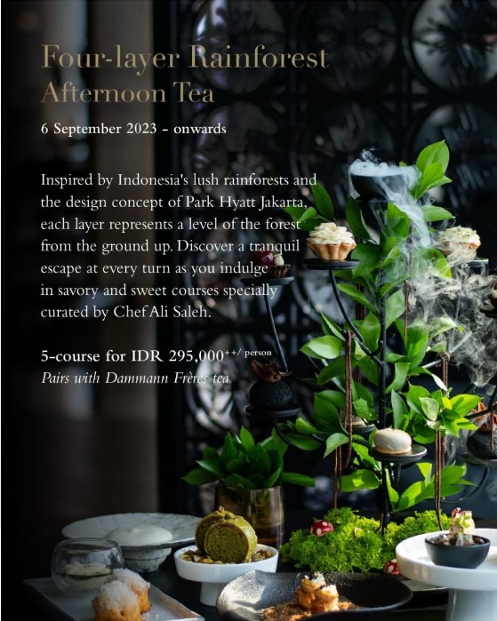PHJ Persembahkan Four-layer Rainforest Afternoon Tea, Terinspirasi Hutan Lindung di Indonesia