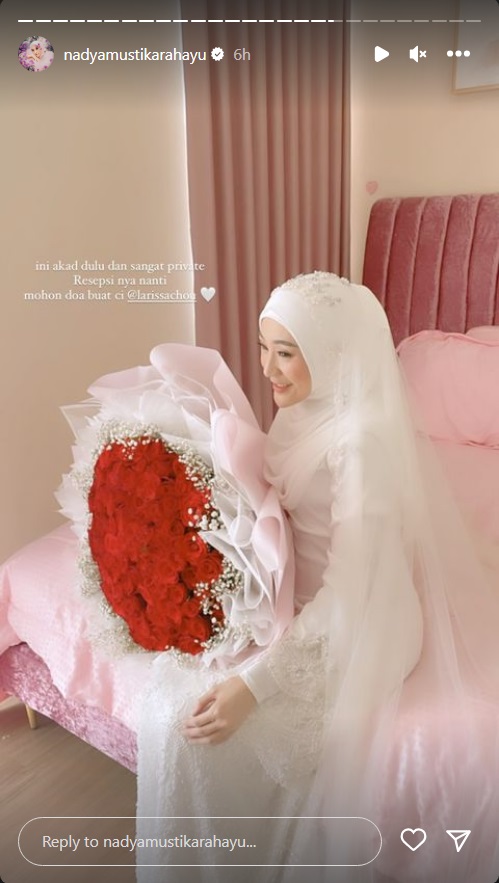 Akad Nikah Larissa Chou dan Ikram Rosadi Digelar Tertutup