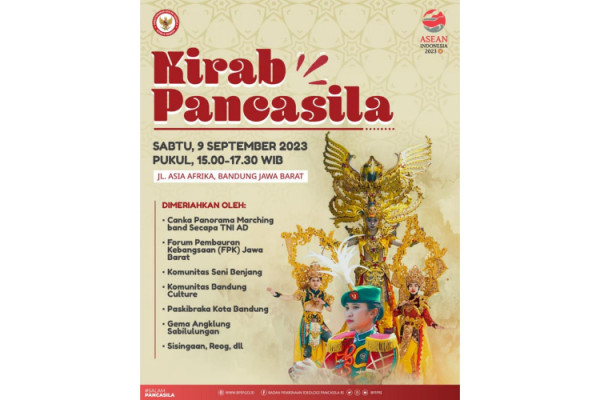 BPIP Gelar Penganugerahan Ikon Prestasi Pancasila dan Kirab Pancasila di Bandung
