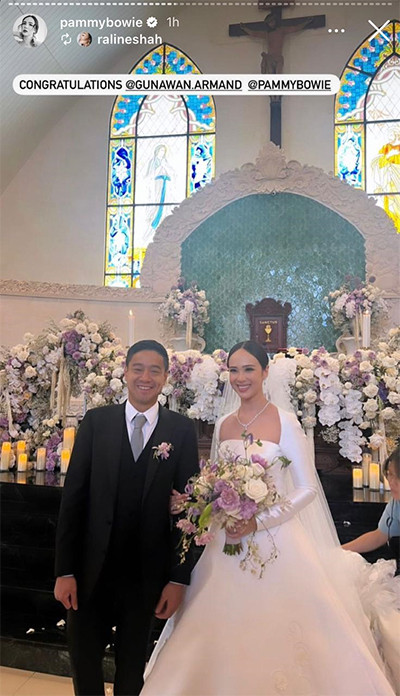 Foto-Foto Pernikahan Pamela Bowie dan Armand Gunawan di Bali
