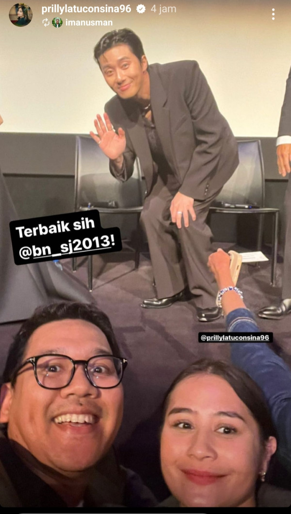 Prilly Latuconsina Foto Bareng Park Seo Joon di TIFF 2023, Wajah Gantengnya Bikin Gugup