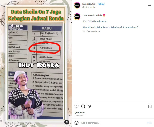 Viral Jadwal Ronda Duta Sheila On 7, Jaga Kampung Tiap Hari Rabu Bareng Ari Wibowo