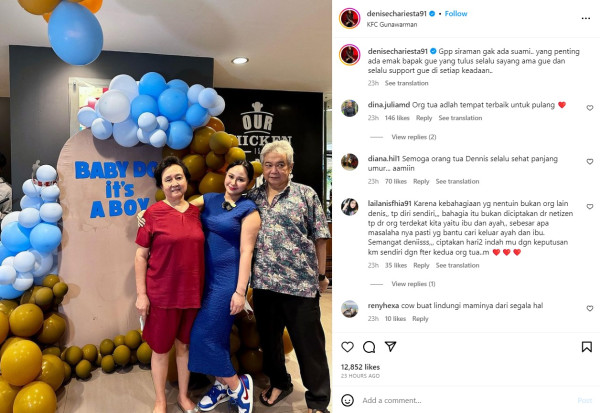 Denise Chariesta Pede Gelar Acara Siraman 7 Bulanan Tanpa Suami