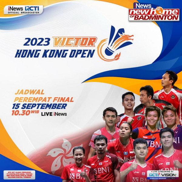 Ahsan/Hendra dan Leo/Daniel Melaju ke Perempat Final Hongkong Open 2023, Live di iNews