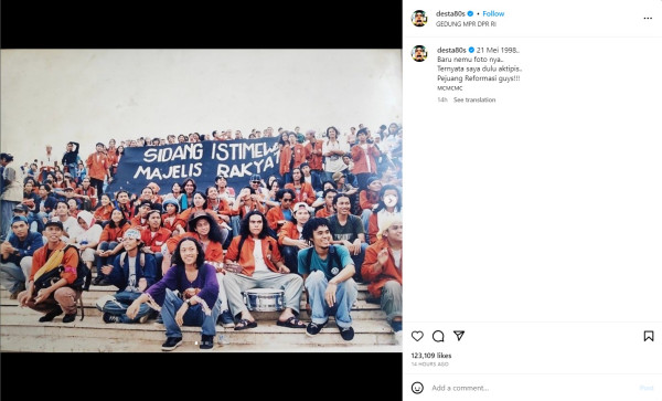 Cerita Desta Ikut Demo 21 Mei 1998: Pejuang Reformasi Guys