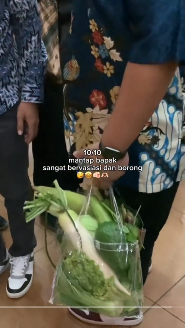 Viral! Pernikahan Ini Jadikan Sayuran sebagai Suvenir, Tamu Undangan Bebas Bawa Pulang Sepuasnya