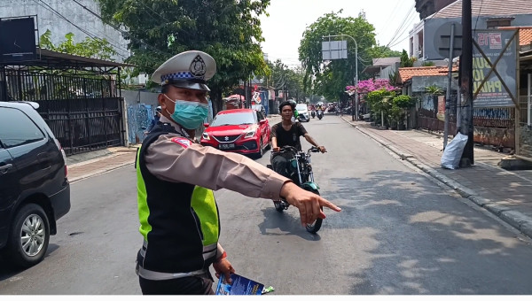Ada Operasi Zebra Jaya, Puluhan Pengendara Motor di Tanjung Priok Nekat Putar Balik