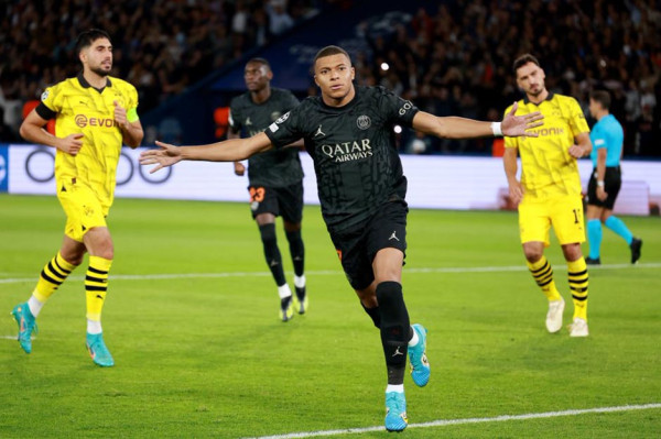 PSG Pesta Gol ke Gawang Dortmund, Mbappe Cetak Rekor