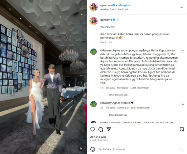 Agnez Mo Pamer Pakai Gaun Putih, Mau Tunangan?