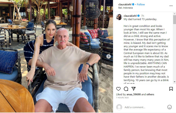 Cinta Laura Ungkap Kekhawatiran di Hari Ulang Tahun sang Ayah