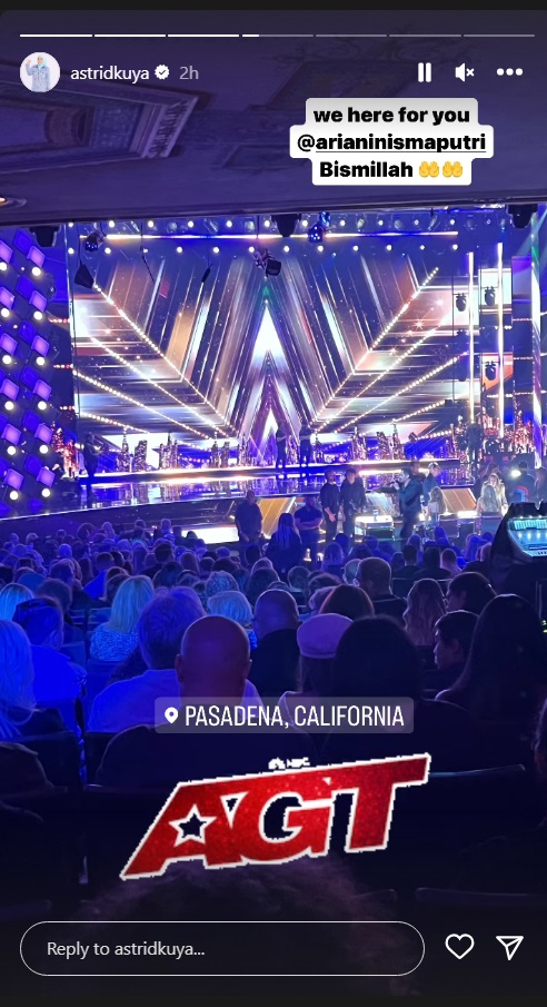 Uya Kuya Dukung Putri Ariani di Final America's Got Talent 2023 Langsung dari Amerika