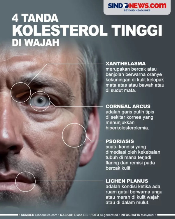 Kuku Kuning dan Keringat Berlebihan Bisa Jadi Gejala Kolesterol Tinggi